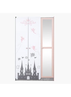 Home Box Pixie Engineereing Wood 3-Door Wardrobe with Mirror Multicolour 116.8 x 200 x 53 cm - pzsku/Z7F6EAEC10E3F1A7BB018Z/45/_/1717497120/df22b37a-abb3-463d-98da-6d424e8d69d7