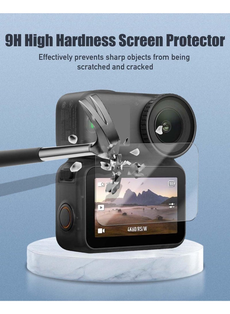 SJet 2 PACK Lens Protector + 2 PACK LCD Screen Protector for DJI Osmo Nano, Tempered Glass Film Guard, Action Camer Accessories Kit - Image 2