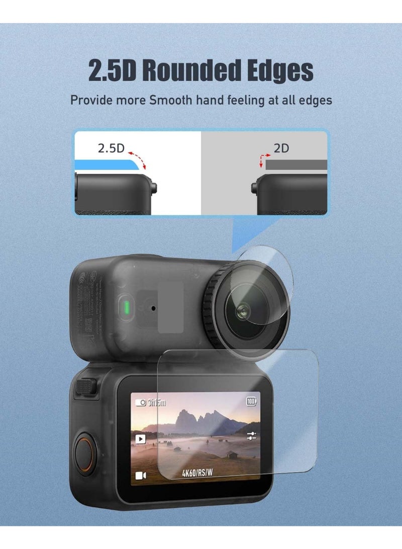 SJet 2 PACK Lens Protector + 2 PACK LCD Screen Protector for DJI Osmo Nano, Tempered Glass Film Guard, Action Camer Accessories Kit - Image 4