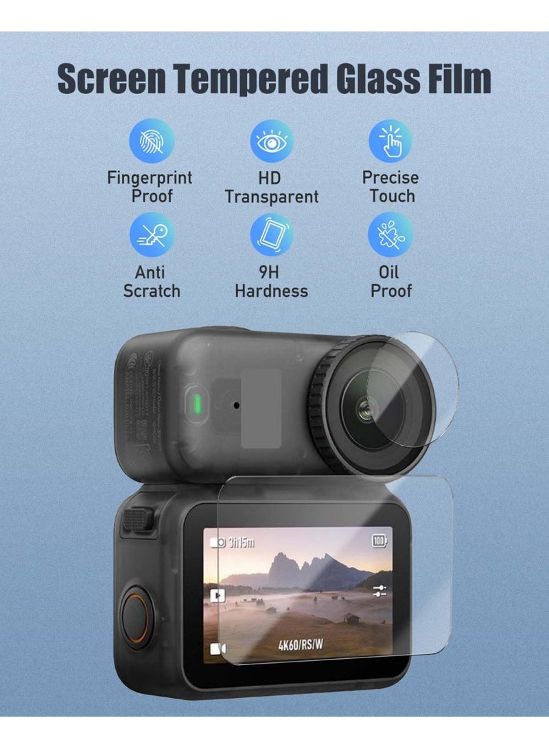 SJet 2 PACK Lens Protector + 2 PACK LCD Screen Protector for DJI Osmo Nano, Tempered Glass Film Guard, Action Camer Accessories Kit - Image 5