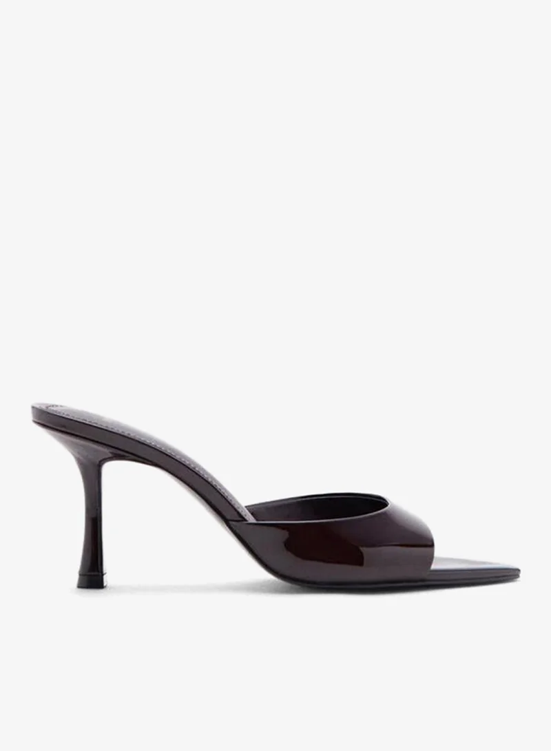 MANGO Patent leather high-heeled sandals