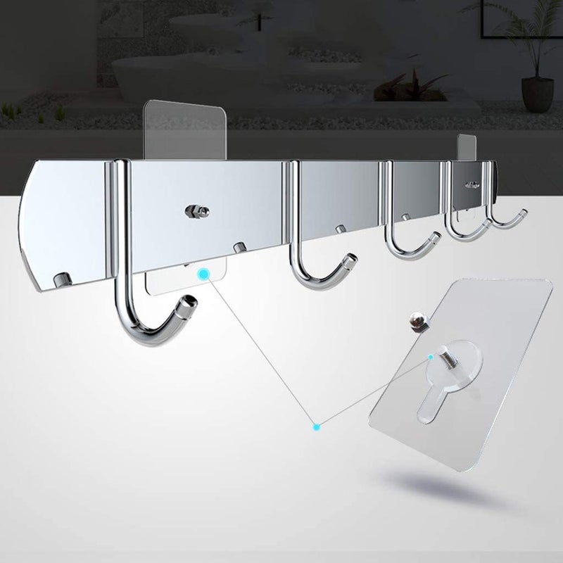 LYDL PVC Adhesive Nails Wall Hooks Heavy Duty Stick on Door Nail Free Screw Non-Trace No Drilling Nail Self Waterproof Adhesive Hanging Nails Hooks Holders Screws for Home Kitchen(Pack of 20), (Plastic;Metal;Polyvinyl Chloride), Transparent - Image 3