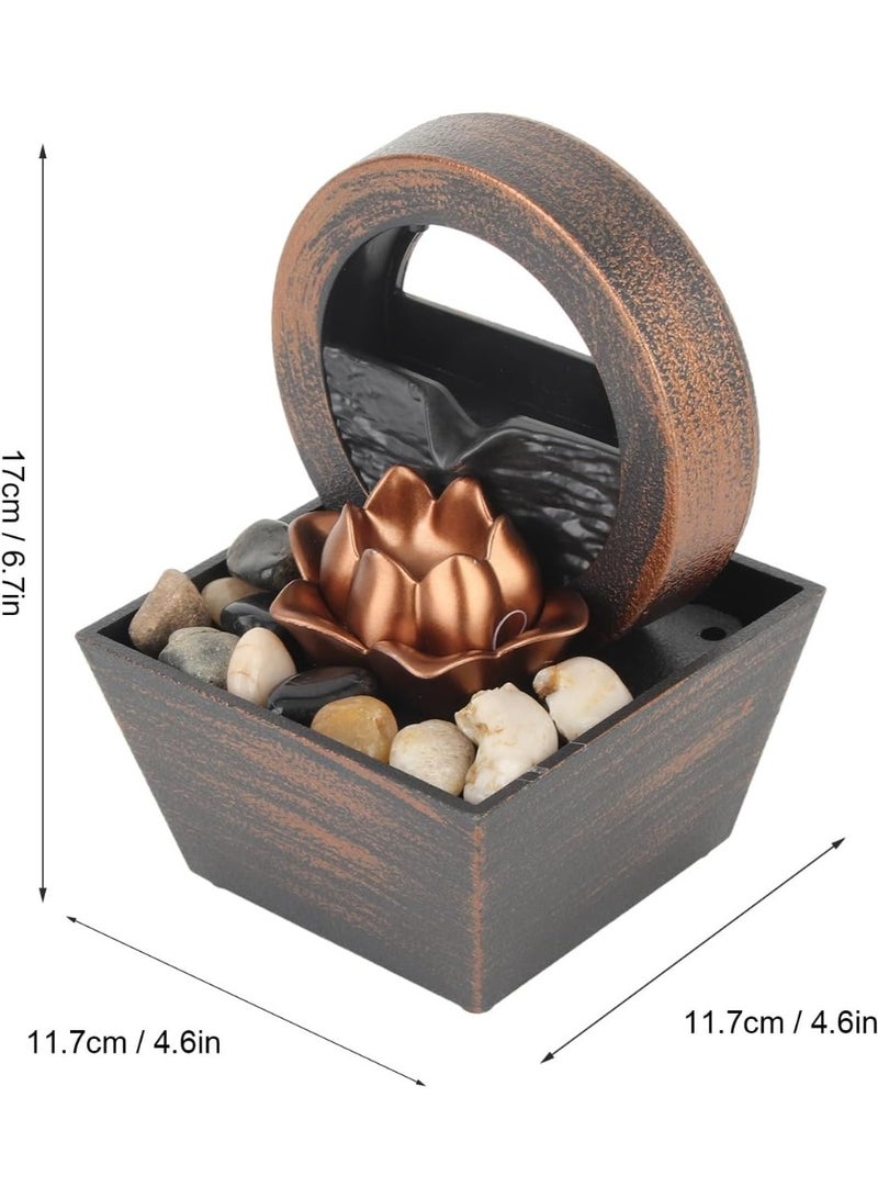 Home water fountain, calming decor – Office fountain for relaxation with the sound of natural water – Decorative fountain for home and office – Improves mood and reduces stress – A luxurious gift - Image 2