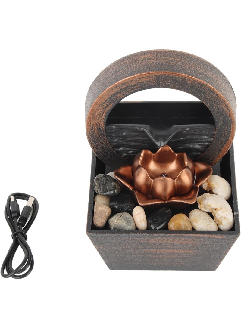 Home water fountain, calming decor – Office fountain for relaxation with the sound of natural water – Decorative fountain for home and office – Improves mood and reduces stress – A luxurious gift - Image 5