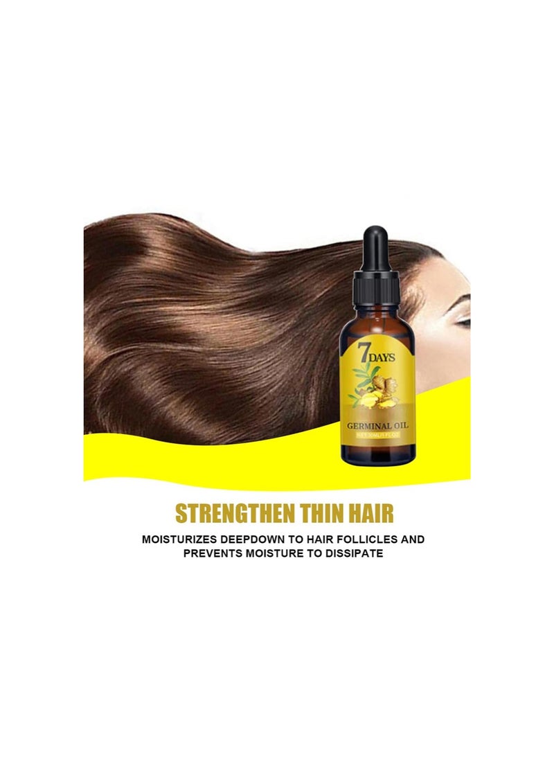 Generic - Ginger Hair Growth Serum for Scalp Massage, Hair Follicle Treatment, Hair Care - Germinal Essence Conditioner for Regrowth & Loss Treatment (1 oz) - Image 1