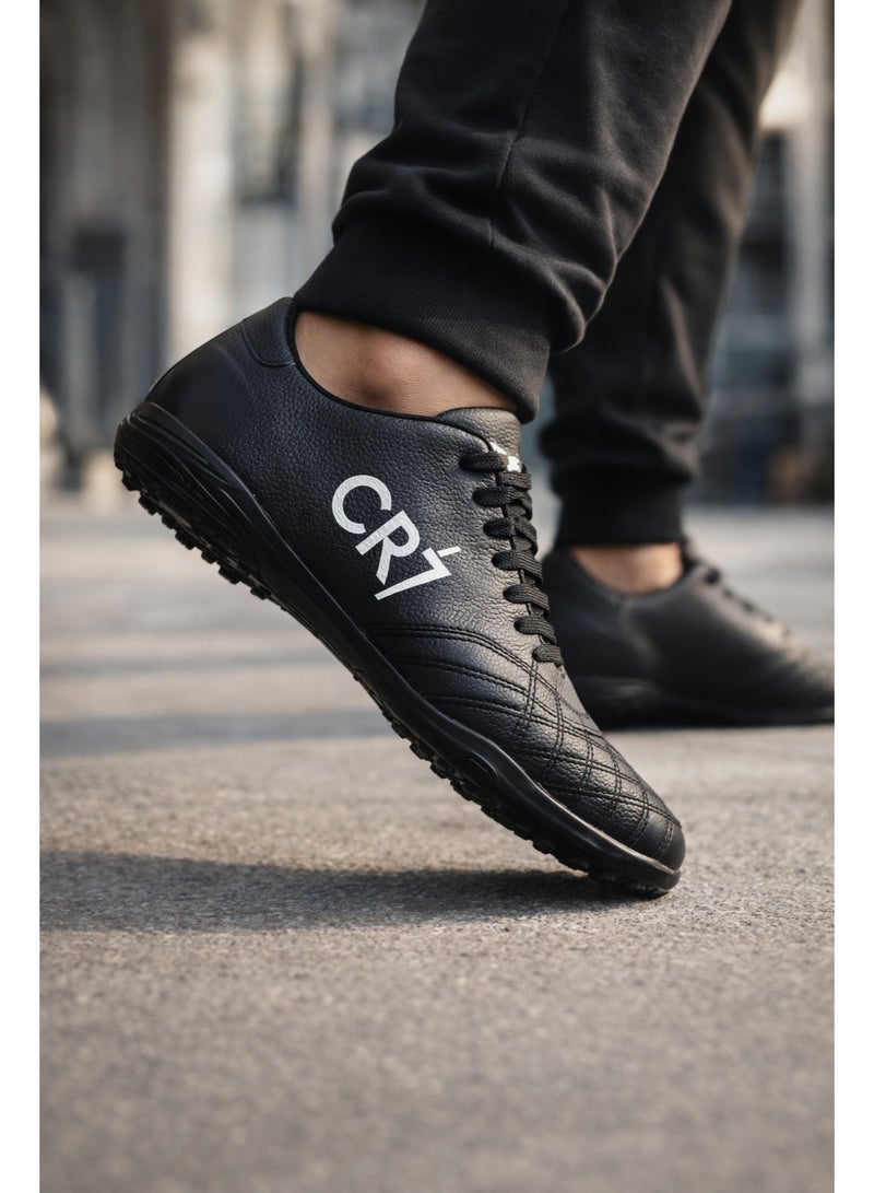 سي ار7 كوتشي رجالي CR7 أسود كاجوال رياضي خفيف ومريح للاستخدام اليومي - Image 5