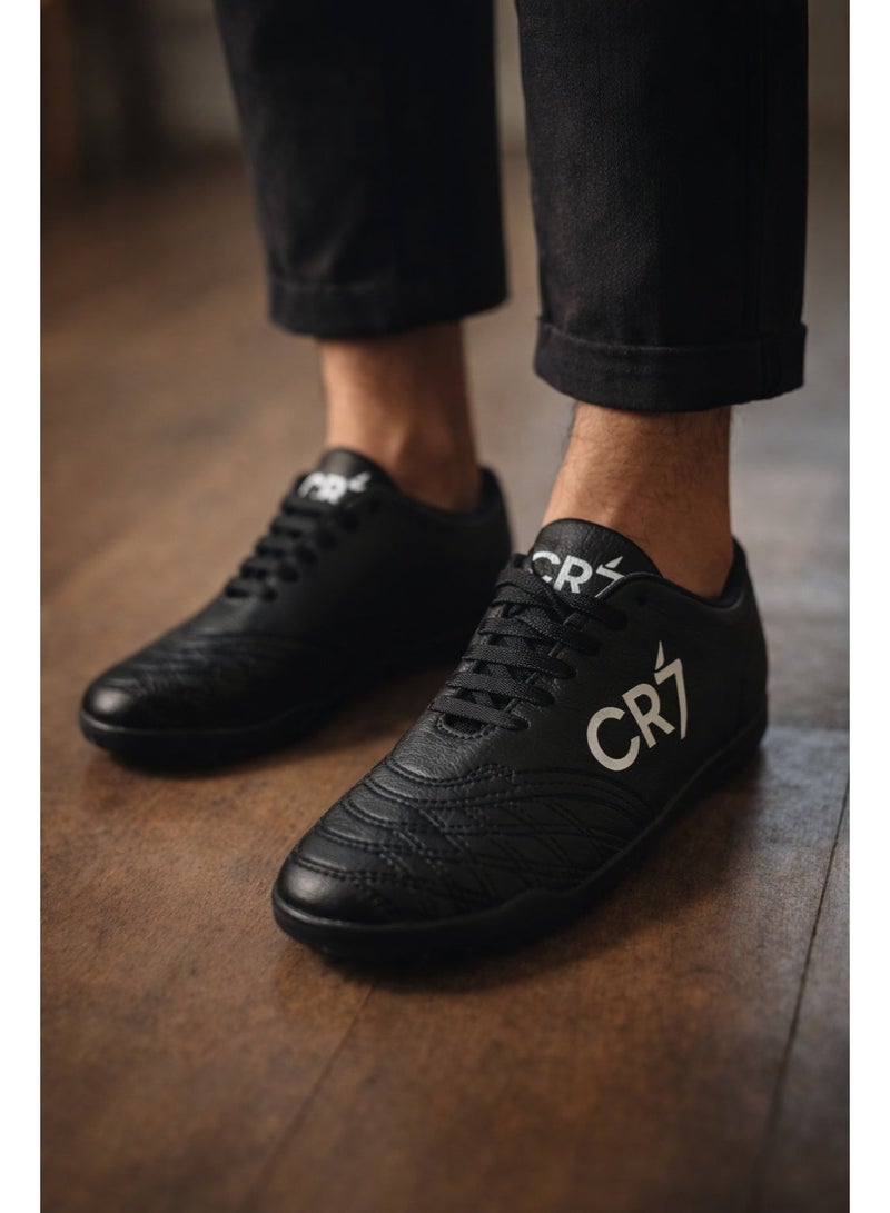 سي ار7 كوتشي رجالي CR7 أسود كاجوال رياضي خفيف ومريح للاستخدام اليومي - Image 1