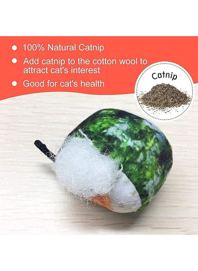 REKOBON Catnip Toys, 8 Pack Kitten Toys for Indoor Cats, Bite Resistant Cat Chew Toy with Sushi Roll, Boredom Relief Fluffy Kitty Teeth Cleaning Chewing, Interactive Plush Gift - Image 2