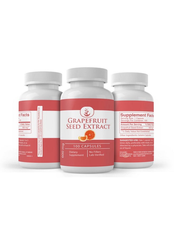 Pure Organic Ingredients Pure Original Ingredients Grapefruit Seed Extract (100 Capsules) Always Pure No Additives Or Fillers Lab Verified - Image 5