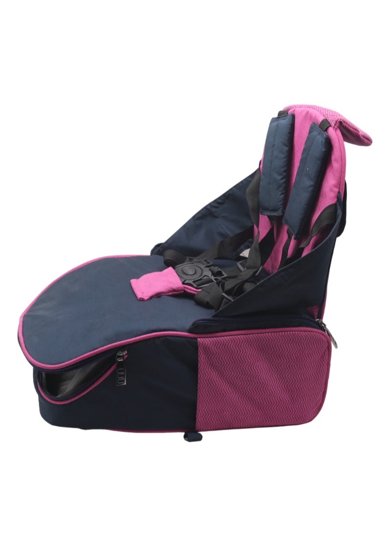 Gharibo Bags Moms bag & portable dining chair for baby ,multi-function backpack with Large capacity two in one - Zigzag.  - Image 1