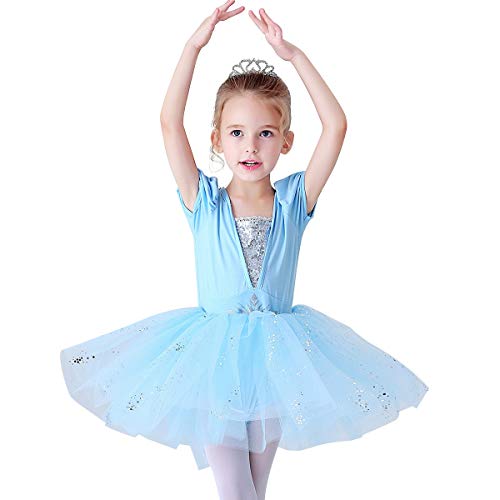 CinheyU Halloween Costumes Frozen Elsa Princess Ballerina Tutu Dress for Baby Girls Birthday Christmas Fancy Party Outfits 18-24M - Image 4