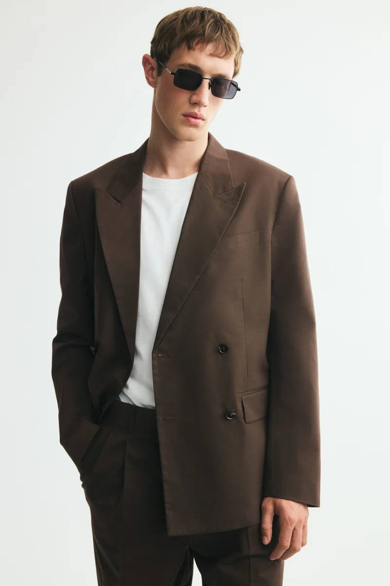 Relaxed Fit Double-breasted blazer