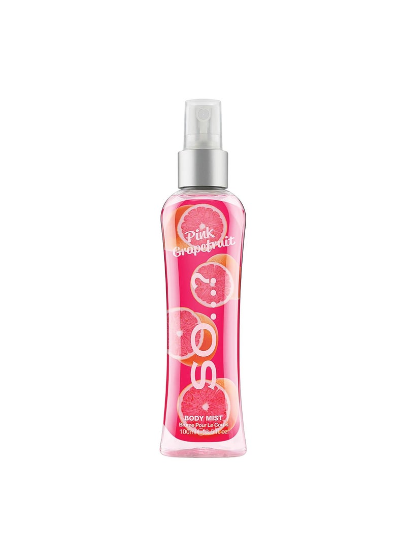 So..? So Pink Grapefruit Body Mist Citrus Fruity Body Spray  Perfume for Women  Perfect Gifts for Women  35 oz  - Image 1