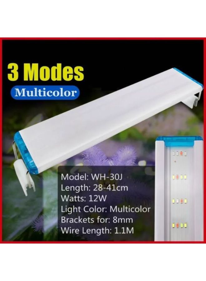 B&K 3 طرق ضوء خزان الأسماك 4 صفوف LED الخرز الأزرق الأبيض الأحمر الأخضر كليب على المصباح - Image 5