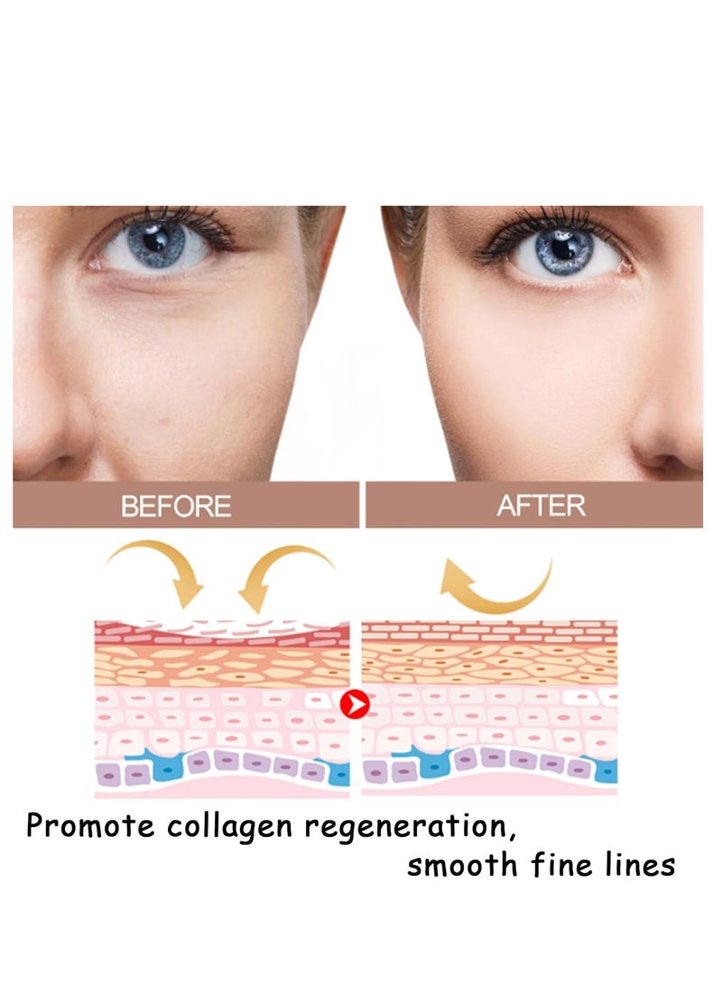 إيلهو بلسم مرطب للوجه مضاد للتجاعيد ، بلسم متعدد فوري لتعزيز الكولاجين ، ينعم الخطوط الدقيقة ويقلل من تجاعيد العين والوجه ، تركيبة فعالة مضادة للشيخوخة لجميع أنواع البشرة 1 قطعة - Image 2