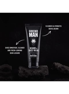 Vasu Greeko Man Beard & Facewash - Enriched With Olive, Aloe Vera And Provitamin B5 - Cleanses & Hydrates Skin & Beard | Gives Smoother, Clearer And Fresh-Looking Skin & Beard - 75 Ml  - Image 2