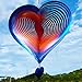 DJUAN Wind Spinners Outdoor Garden Decor 12inch BlueOrange Love Heart Hanging Wind Spinner Metal Yard Art Decorations Kinetic Wind Sculptures Spinners Birthday Gifts for Women Mom Grandma - Image 3