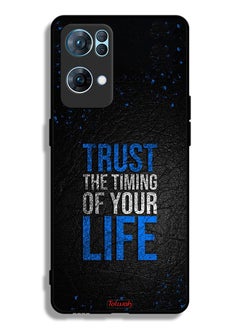 Tolwak Oppo Reno7 Pro 5G Protective Case Cover Trust The Timing Of Your Life  - Image 2