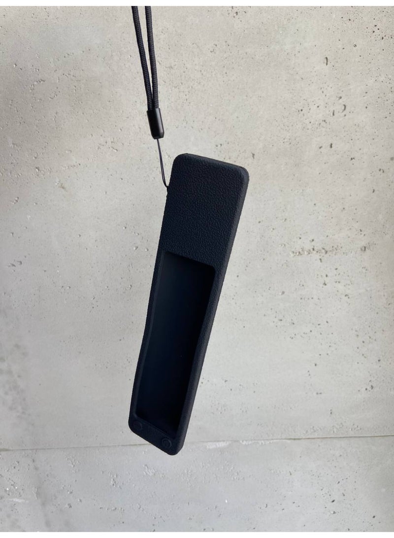 CASE Silicone Protective Remote Cover for Xiaomi XMRM-ML TV Remote Control, Anti-Slip Design, with Strap, Compatible with TV A32"/A43"/A55"/A PRO 65"Series/Q2 Models (2022-2025) (Black) - Image 4