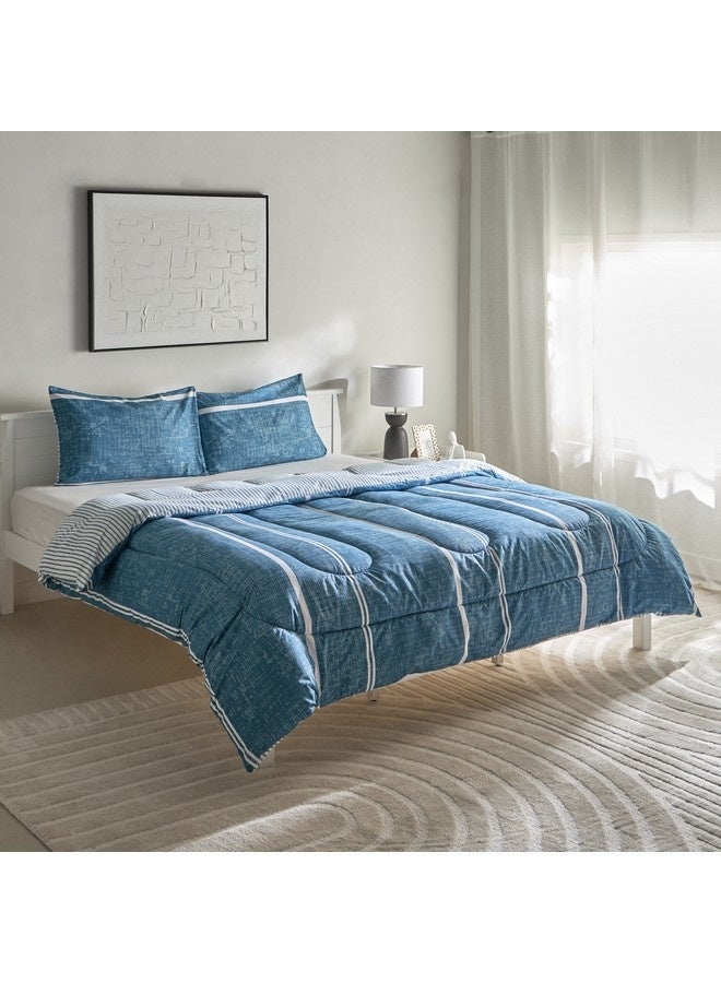 Home Box Ontario 3-Pieces Elfin Printed Microfiber King Comforter Set 240 x 220 cm  - Image 2