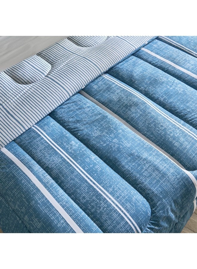 Home Box Ontario 3-Pieces Elfin Printed Microfiber King Comforter Set 240 x 220 cm  - Image 4