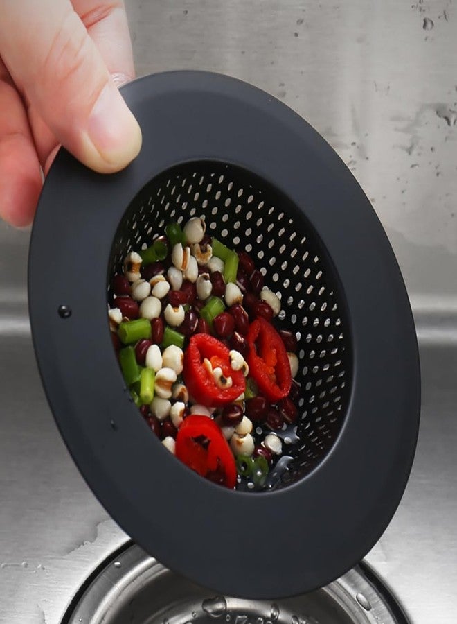 ccHuDE 2 Pcs 11.5cm Stainless Steel Sink Strainers Black Kitchen Sink Drain Strainers Food Catcher Strainers Small Drainer Baskets for Garbage Disposal - Image 3
