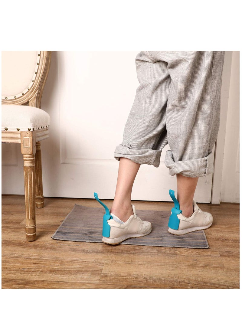 KASTWAVE 10 Pieces Lazy Shoe Helper Shoe Lifting Helper Shoe Portable Handled Shoe Horn for Most Shoes - Image 5