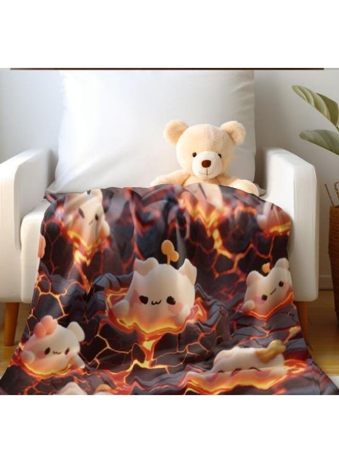 general Baby and children's cartoon flannel thin blanket (warm and comfortable, suitable for sleep, game use) 70cm*100cm - Image 4