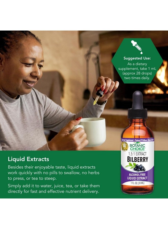 Botanic Choice Bilberry Alcohol Free Liquid Extract, 1 Fluid Ounce - Image 2