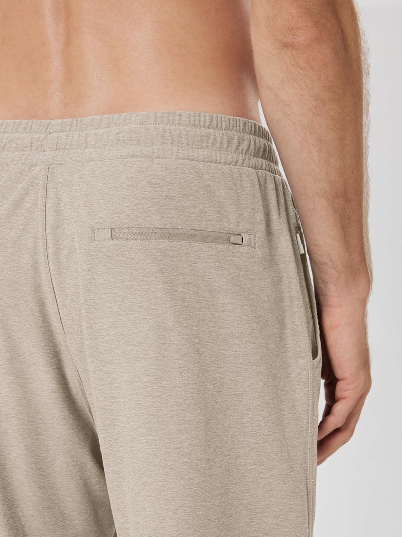 ODODOS Men's Performance Shorts 7" â€“ Ultra Soft odSTRATUM Tech Everyday Shorts with Adjustable Waist and Secure Pockets, Mocha Heather, Small - Image 5
