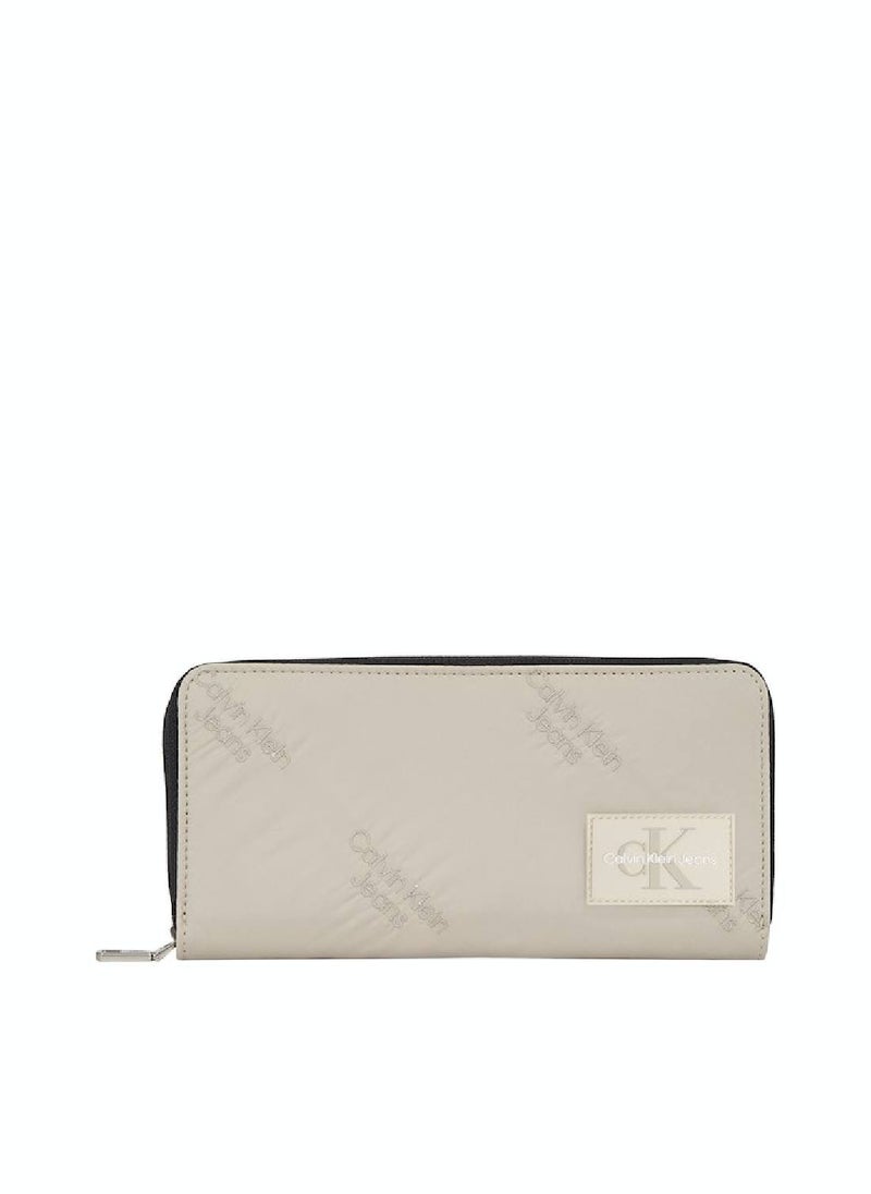 Calvin Klein Jeans - Women's Zip Around Wallet -  Polyamide, Grey - Image 1