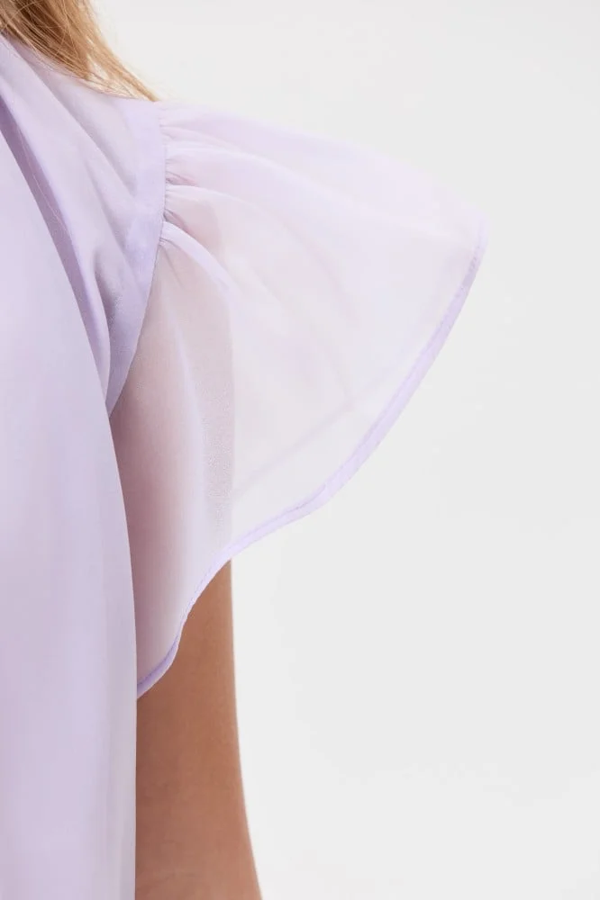 Tenda Blouse with ruffled sleeves