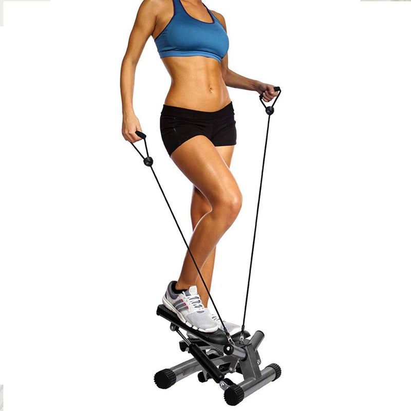 BalanceFrom Adjustable Stepper Stepping Machine with Resistance Bands Gray