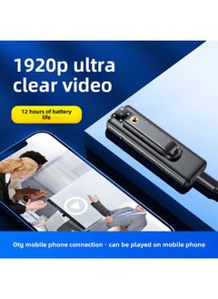 Generic HD Video Recorder Camera Artifact Back Clip Night Vision Law Enforcement Recorder Sports Camera-Body Color:Black (8GB)  - Image 3