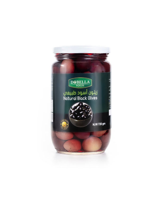 DOBELLA Natural Black Olives 720 grams 