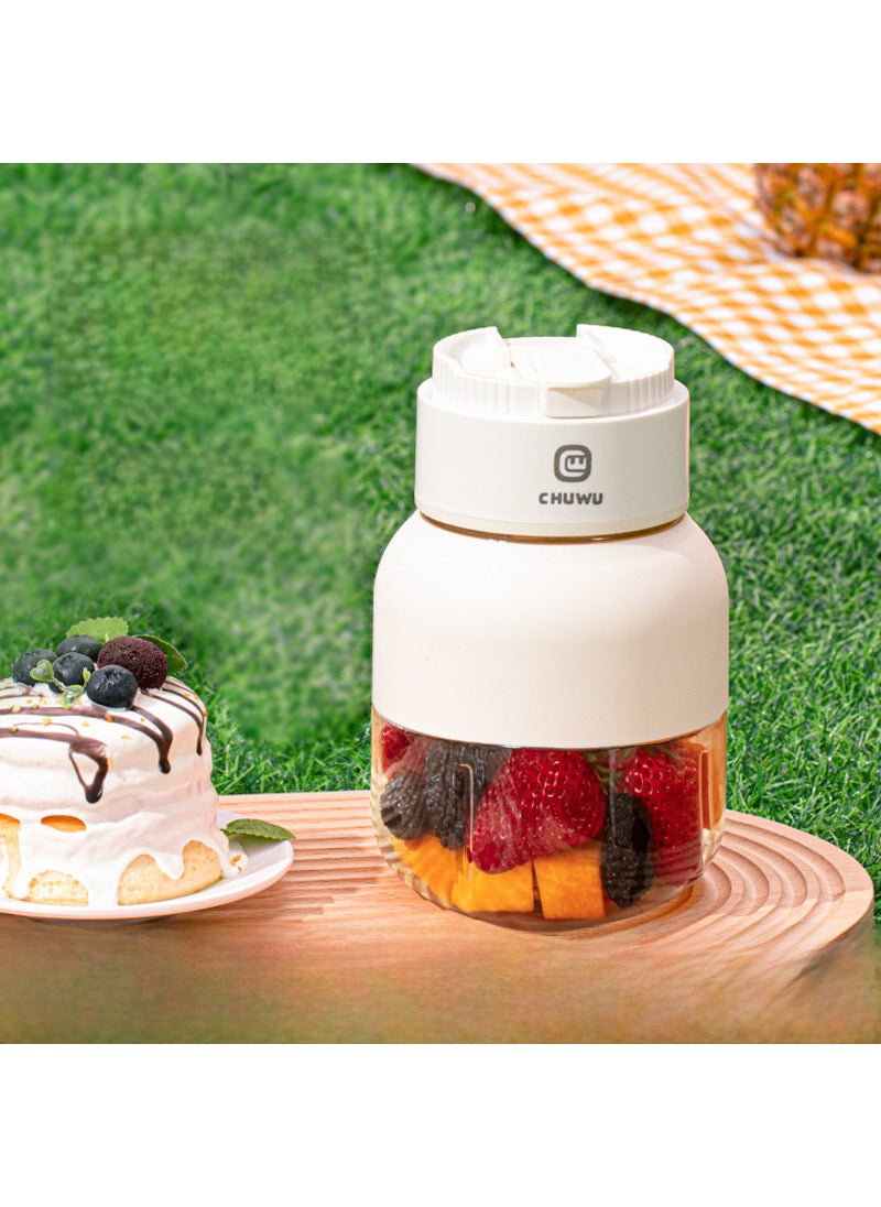 Generic - OSTMARS Portable Wireless Juicer Blender Brand: first white single cup single lid - Image 1