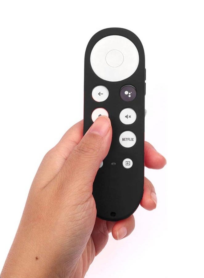 بيكو حافظة احتياطية من السيليكون لجهاز Chromecast مع جهاز التحكم عن بُعد من جوجل (أسود) - Image 2
