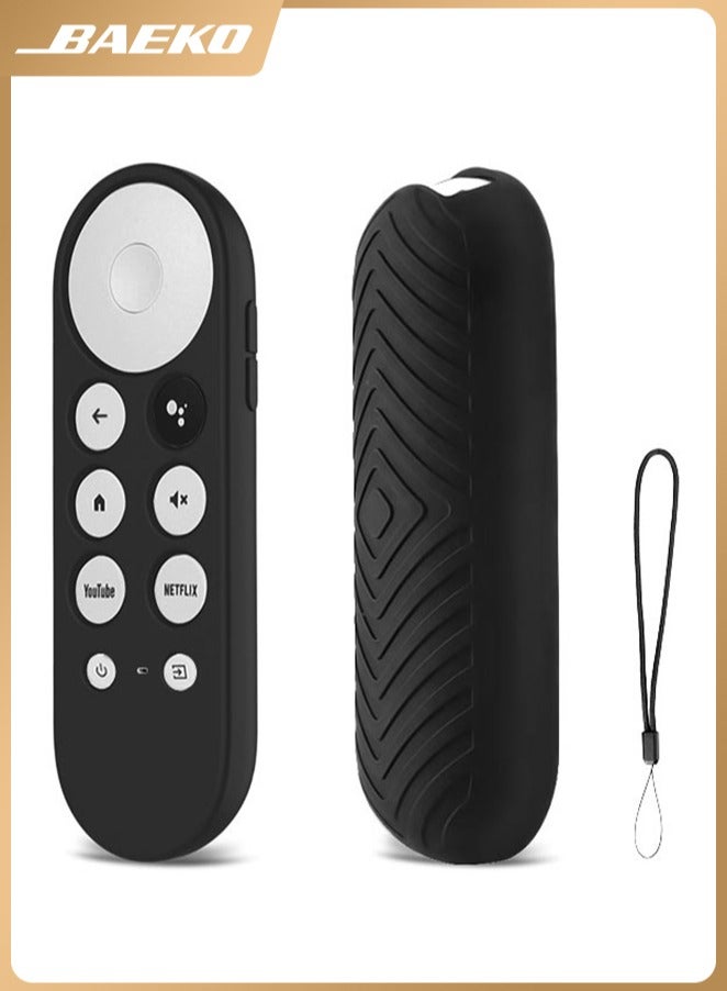 بيكو حافظة احتياطية من السيليكون لجهاز Chromecast مع جهاز التحكم عن بُعد من جوجل (أسود) - Image 1