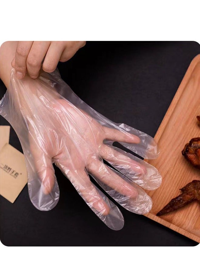 Disposable Food Preparation Gloves 50 pieces of plastic food safe disposable gloves, each individually wrapped in kraft paper - Image 5
