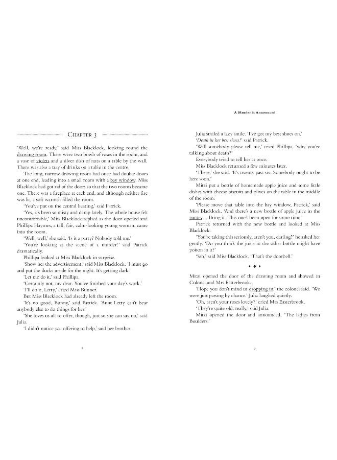 A murder is announced : Level 4 - Upper- Intermediate (B2) (Collins Agatha Christie Elt Readers) - Image 3
