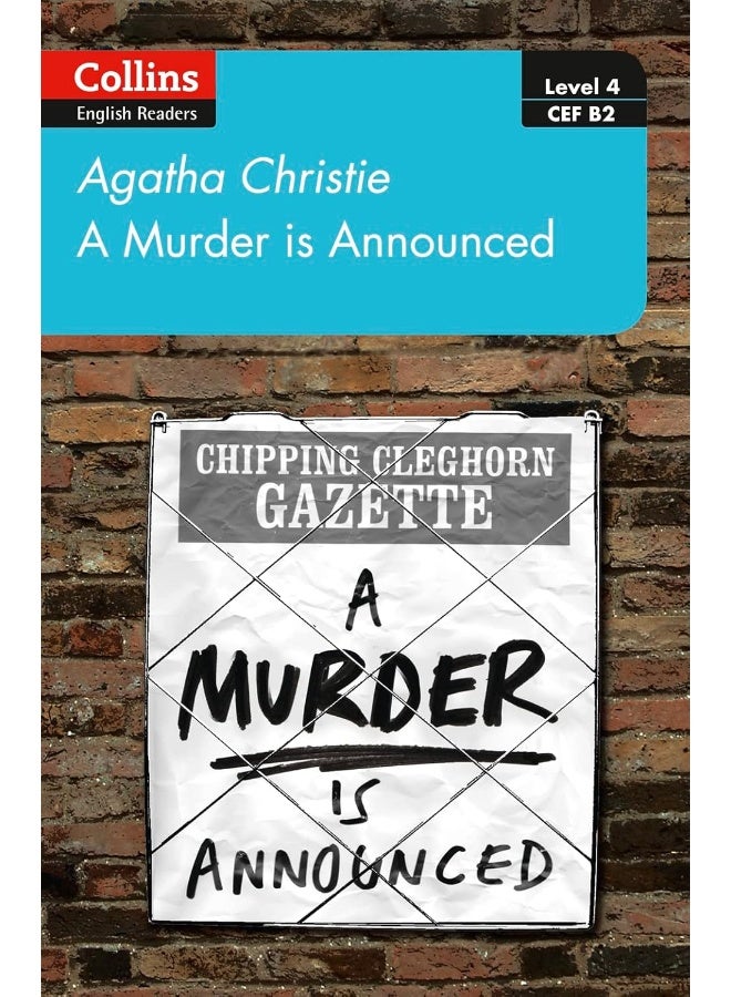 A murder is announced : Level 4 - Upper- Intermediate (B2) (Collins Agatha Christie Elt Readers) - Image 1