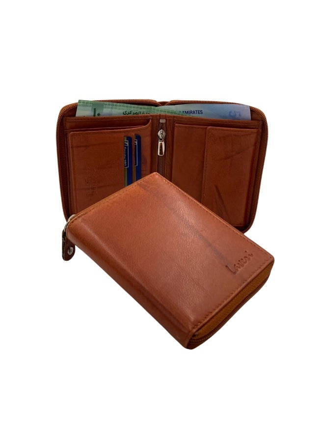 LAVERI LEATHER Fullzip leather mens Wallet #4263CZ - Image 1