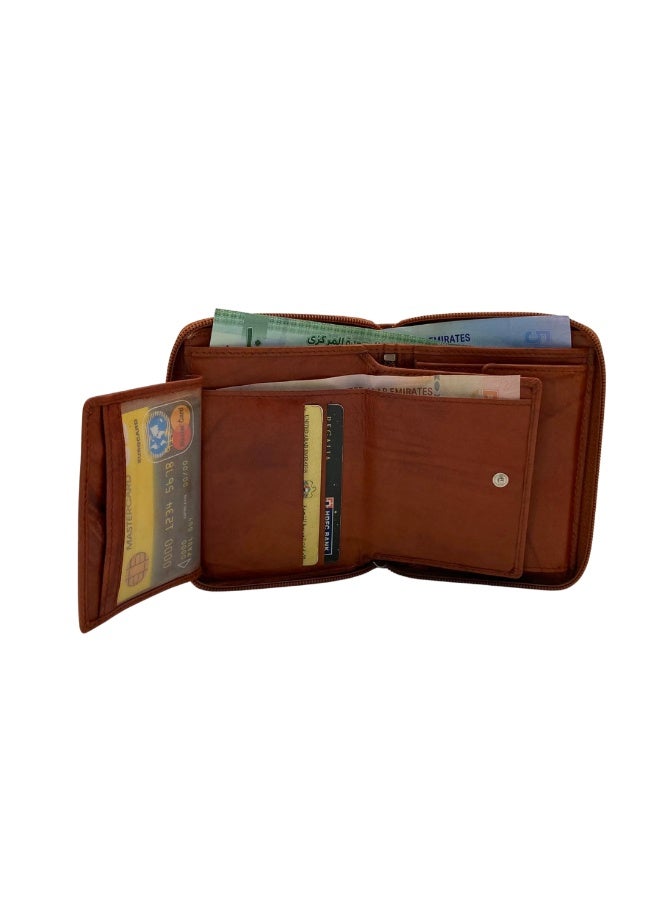 LAVERI LEATHER Fullzip leather mens Wallet #4263CZ - Image 4