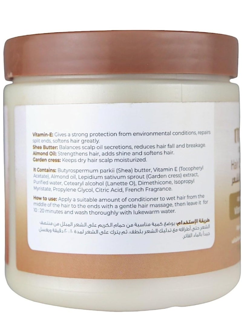 Melano Pharma Hair Conditioner Cream With Shea Butter And Vitamin E And Almond Oil 500 g - Image 2