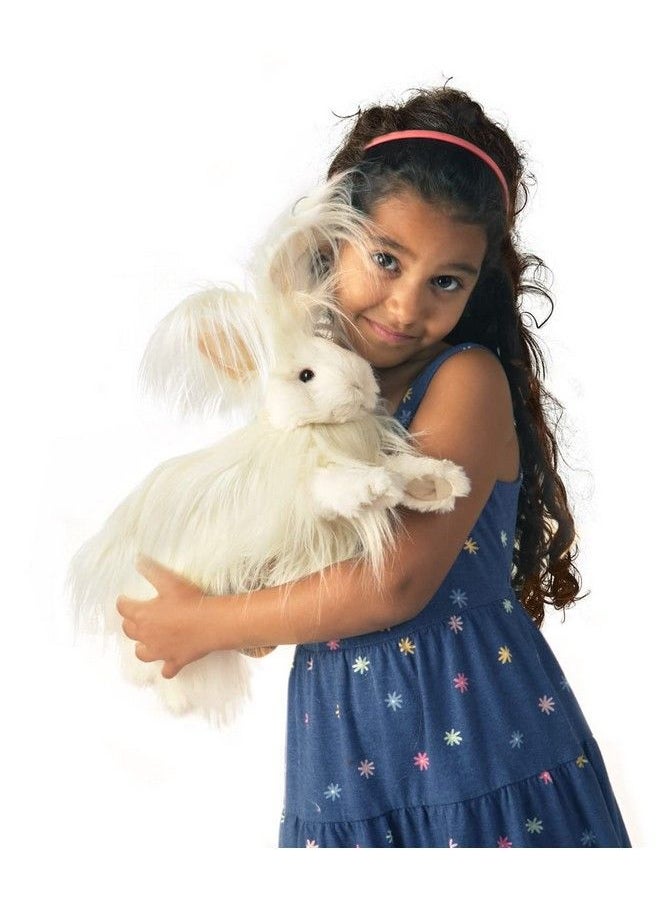 Folkmanis - Angora Rabbit Hand Puppet White - Image 1