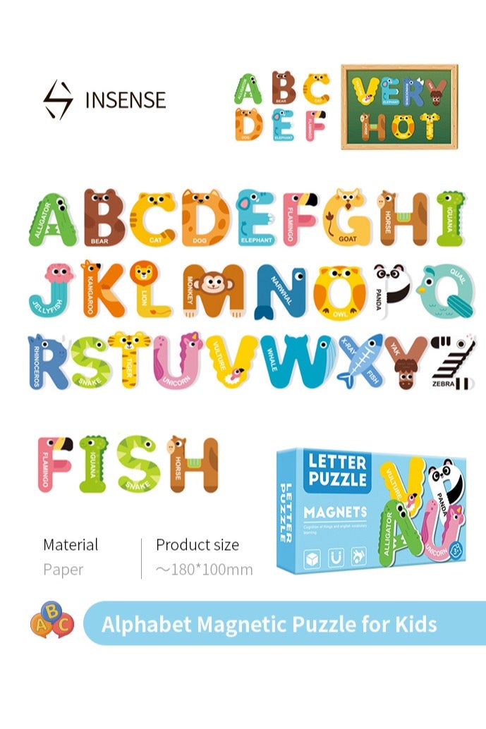 Alphabet Magnetic Puzzle for Kids – Educational Learning Toy for Early Cognitive Development
