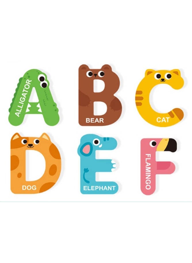 INSENSE - Alphabet magnetic puzzle, baby educational toys, children's puzzle refrigerator magnet - Image 1