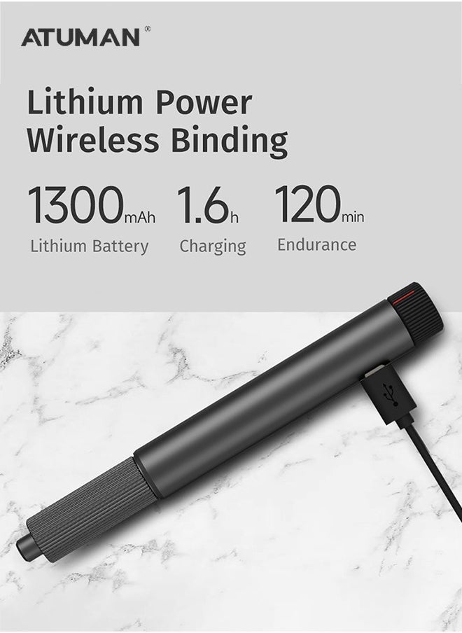 ATuMan ATuMan Cordless Rotary Tool Kit, 5V Power, 2-Speed (10000-19000 RPM), Type-C Charging with 24 Accessories, Multi-Purpose Rotary Tool for Sanding, Polishing, Drilling, Etching, Engraving, DIY Crafts  - Image 5