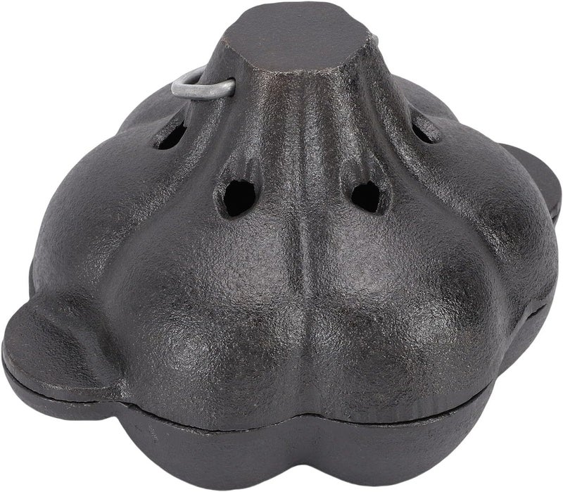 Generic Cast Iron Versatile Garlic Roasting Pot for Indoor Outdoor BBQ Grill, Pre Seasoned, Kitchen Oven for Garlic Roaster, Smoker - Suitable for Barbecue Lovers - Image 1