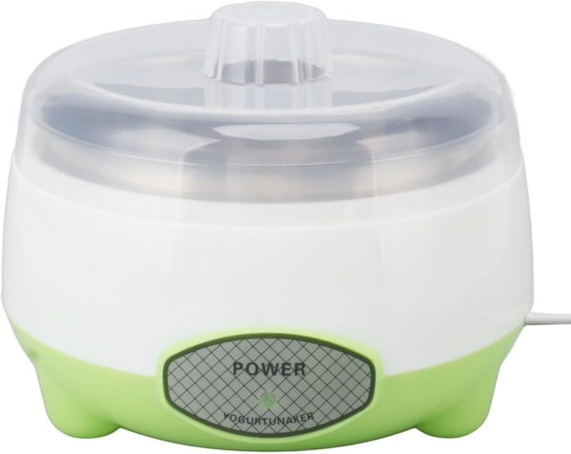 Green Greek Yogurt Maker Machine Stainless Steel Container 15W Automatic Homemade DIY Yogurt - Image 1